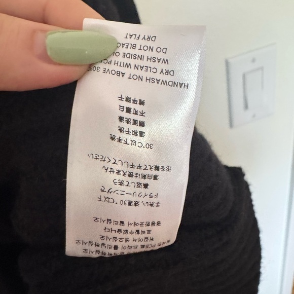 Gentle Herd Oversized Cashmere Wool Turtleneck Sweater Black Large EUC - Picture 8 of 10